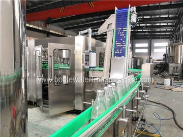 Flavored Carbonation Machine Water Glass Bottle Washing Filling Labeling Line