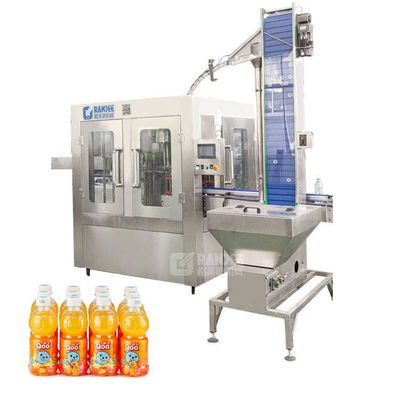 4000BPH 3in1を処理する無菌熱い満ちる包装機械植物のフルーツ ジュース